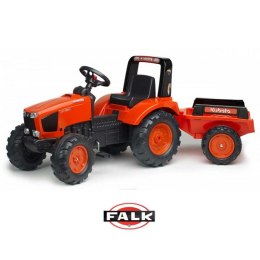 FALK Traktor KUBOTA na pedały + Przyczepka