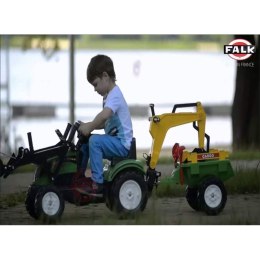 FALK Traktor RANCH zielony z łyżką, ładowarką i przyczepą do piasku