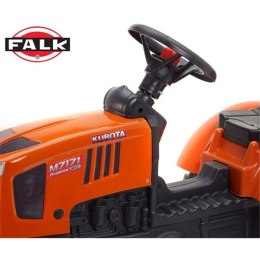 FALK traktor na pedałki Kubota z przyczepką