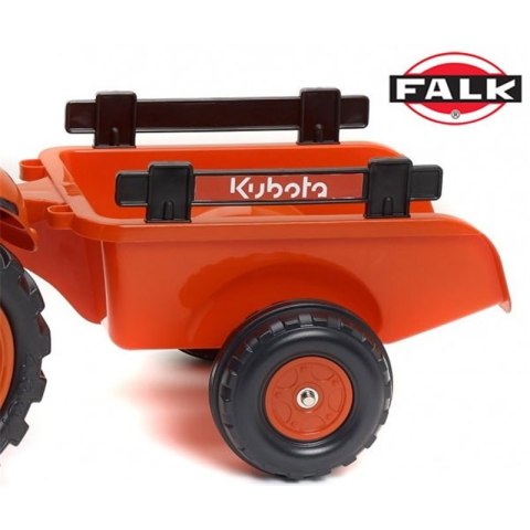 FALK traktor na pedałki Kubota z przyczepką