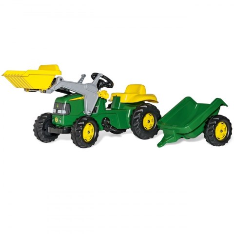 Rolly Toys Traktor na pedały John Deere z łyżką i przyczepą 2-5 Lat