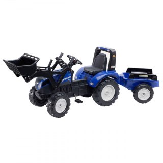 New Holland Traktor na pedały z przyczepą i łyżką FALK