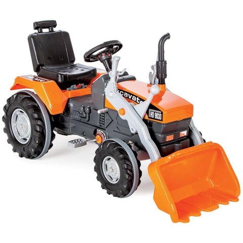 WOOPIE Ogromny Traktor Na Pedały Spychacz + Wiaderko Zestaw Wakacyjny 8 akc Koszyk