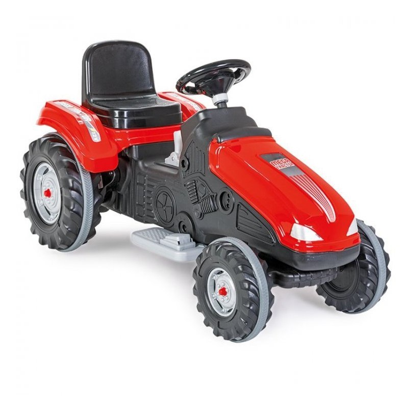 WOOPIE Traktor MEGA Na Akumulator Czerwony 12 V + Wiaderko Zestaw Wakacyjny 8 akc Koszyk