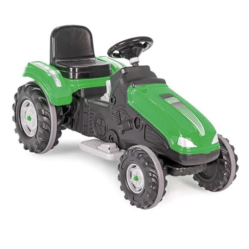 WOOPIE Traktor MEGA Na Akumulator Zielony 12 V + Wiaderko Zestaw Wakacyjny 8 akc Koszyk