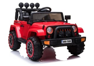 Auto na Akumulator Jeep BRD-7588 4x4 Czerwony