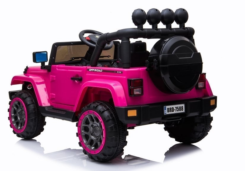 Auto na Akumulator Jeep BRD-7588 4x4 Różowy