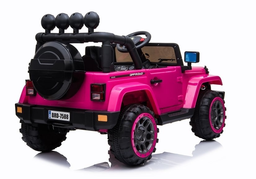 Auto na Akumulator Jeep BRD-7588 4x4 Różowy