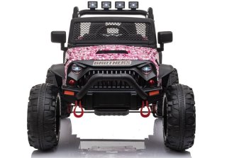 Auto na akumulator Jeep JC666 Różowy Lakierowany