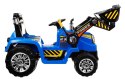 Pojazd Koparka Traktor Niebieska + PILOT
