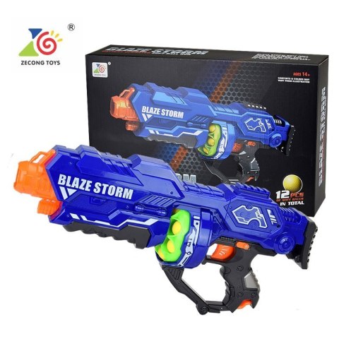 Blaze Storm Pistolet Niebieski 12 Kulek