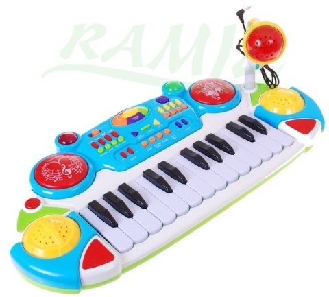 Keyboard 2 Oktawowy Różowy