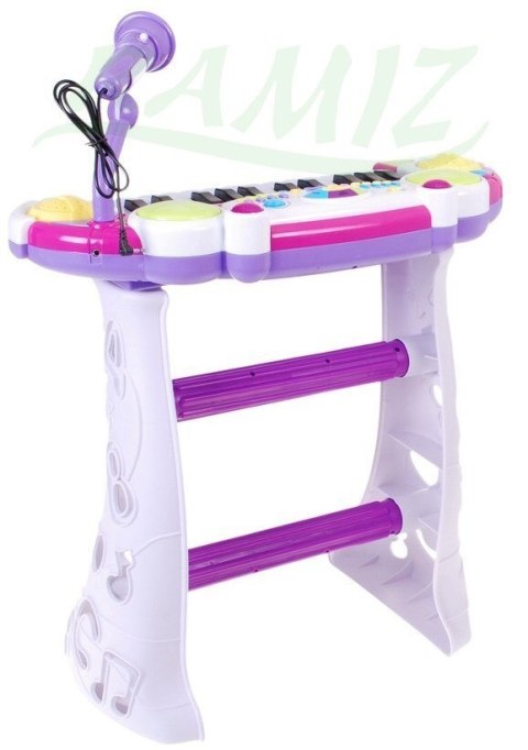 Keyboard 2 Oktawowy Różowy