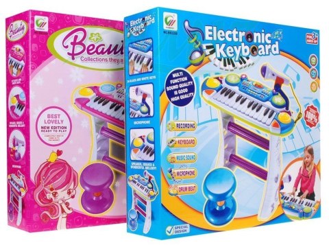 Keyboard 2 Oktawowy Różowy