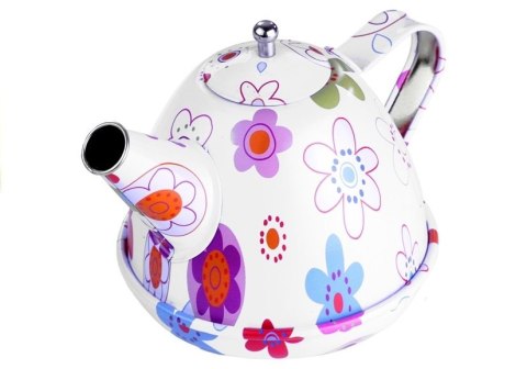 PIĘKNY METALOWY SERWIS DO HERBATY ZESTAW KUCHENNY