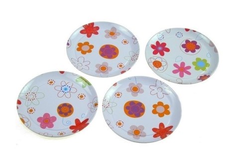 PIĘKNY METALOWY SERWIS DO HERBATY ZESTAW KUCHENNY