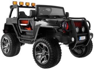 Pojazd Monster Jeep 4x4 Czarny WXE1688 24V7Ah 800W