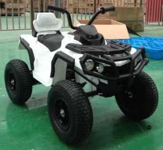 Pojazd Quad ATV Pompowane Koła Biały