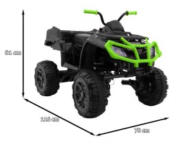 Pojazd Quad XL ATV, Pilot 2.4GHZ Czarno Zielony