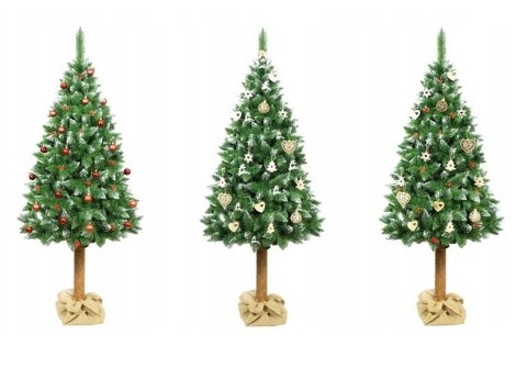 Choinka Sztuczna Sosna Diamentowa 160cm na Pniu