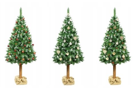 Choinka Sztuczna Sosna Diamentowa 220cm na Pniu