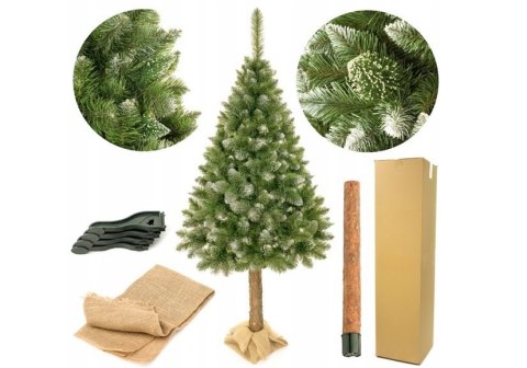 Choinka Sztuczna Sosna Diamentowa 220cm na Pniu