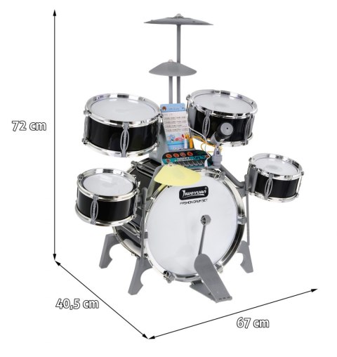 Multifunkcyjna Perkusja, Keyboard, Mikrofon Podświetlane Bębny