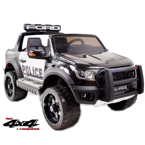 FORD RANGER F150RP POLICJA LICENCJA,4x4, MIĘKKIE KOŁA EVA, MIĘKKIE SIEDZENIE, WOLNY START, KLUCZYK FULL OPCJA 12V