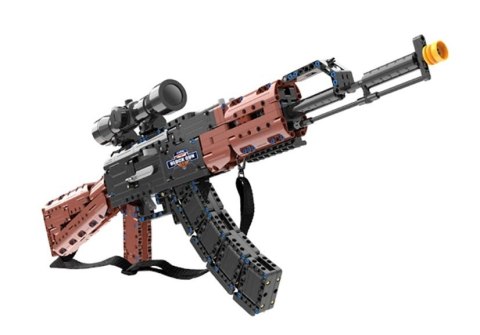 Karabin AK47 z klocków do złożenia 738 elementów Luneta