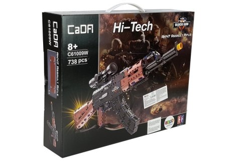 Karabin AK47 z klocków do złożenia 738 elementów Luneta