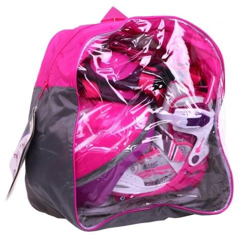 Rolki, Łyżwy, Zestaw 4w1 27-30 Różowe