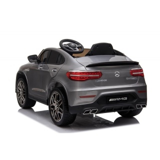 Auto na akumulator Mercedes GLC 4x4 Lakierowany srebrny + POWIĘKSZONY AKUMULATOR 12V7Ah
