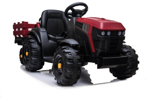 Traktor Titanium Z Przyczepą Czerwony