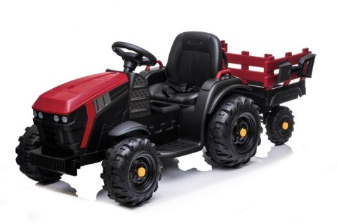 Traktor Titanium Z Przyczepą Czerwony