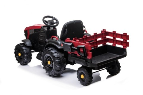 Traktor Titanium Z Przyczepą Czerwony