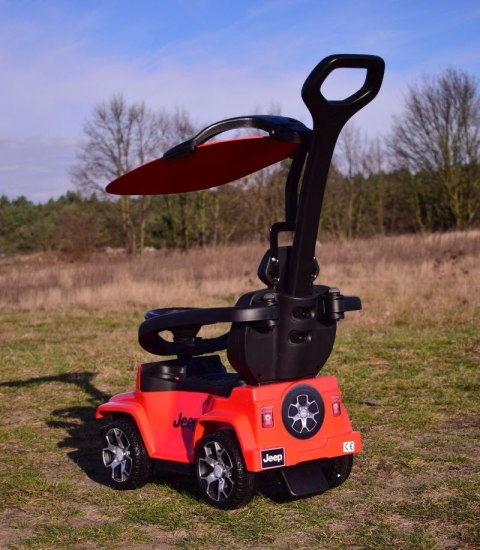 JEŹDZIK, PCHACZ, ODPYCHACZ, POJAZD NA AKUMULATOR- JEEP RUBICON, MIĘKKIE KOŁA, DASZEK ,DŹWIĘKI/DKP03HV