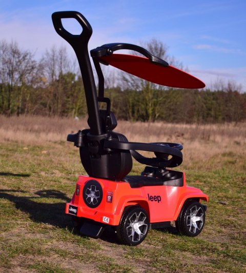 JEŹDZIK, PCHACZ, ODPYCHACZ, POJAZD NA AKUMULATOR- JEEP RUBICON, MIĘKKIE KOŁA, DASZEK ,DŹWIĘKI/DKP03HV