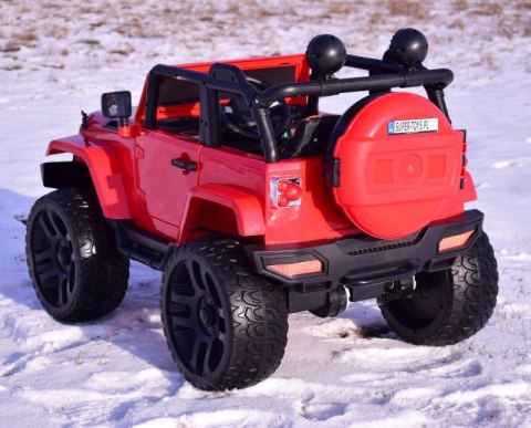 MEGA JEEP 4X4, MIĘKKIE KOŁA, MIĘKKIE SIEDZENIE, SUPER HIT/LT828