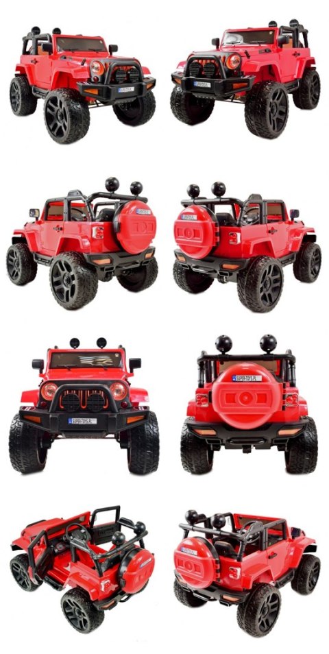 MEGA JEEP 4X4, MIĘKKIE KOŁA, MIĘKKIE SIEDZENIE, SUPER HIT/LT828