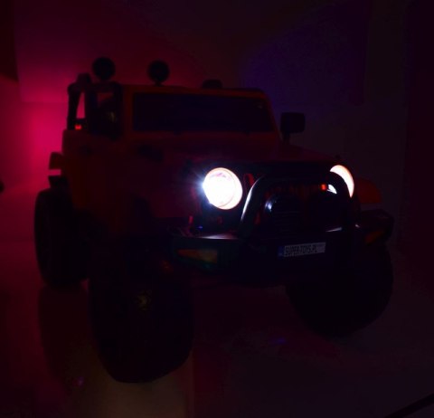 MEGA JEEP 4X4, MIĘKKIE KOŁA, MIĘKKIE SIEDZENIE, SUPER HIT/LT828