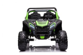 Buggy ATV Strong Racing dla 2 dzieci Zielony + Silnik bezszczotkowy + Pompowane koła + Audio LED ZIELONY 24V 22Ah