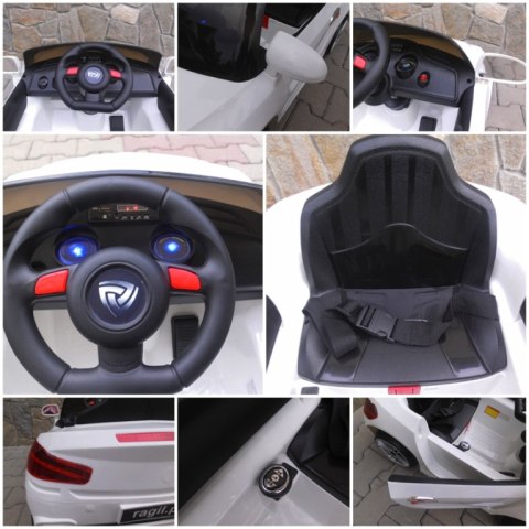 Auto na akumulator CABRIO B14 białe