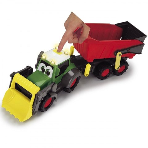 DICKIE Happy Traktor z przyczepką Fendt Światło Dźwięk