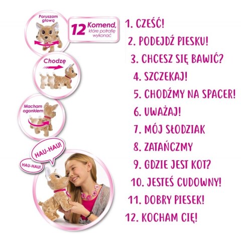 Interaktywny Piesek Chi Chi Love 12 komend Simba