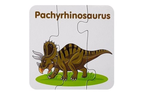 Puzzle edukacyjne przyjaciele dinozaurów 10 el