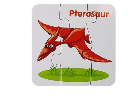 Puzzle edukacyjne przyjaciele dinozaurów 10 el