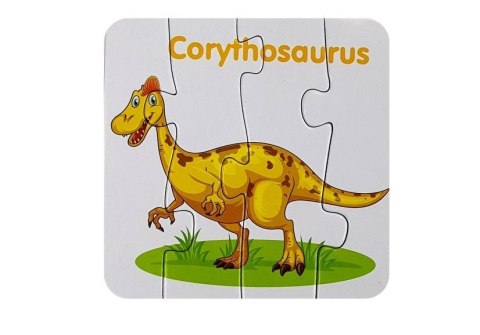 Puzzle edukacyjne przyjaciele dinozaurów 10 el