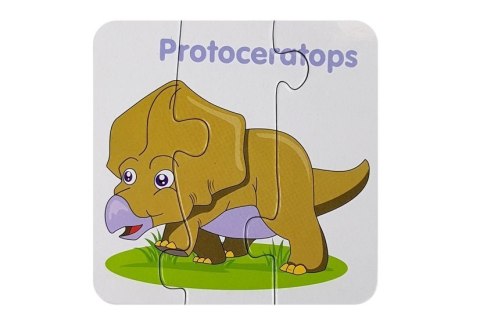 Puzzle edukacyjne przyjaciele dinozaurów 10 el