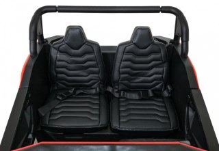 Buggy ATV Strong Racing dla 2 dzieci Czerwony + Silnik bezszczotkowy + Pompowane koła + POWIĘKSZONY AKUMULATOR 24V 22AH