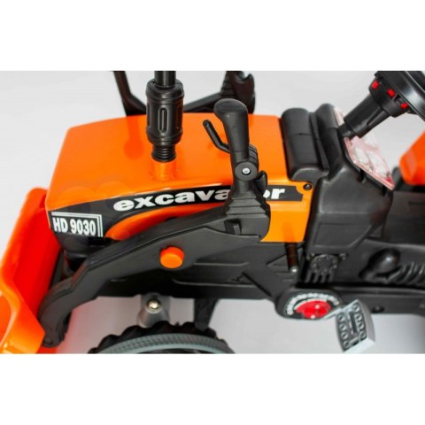 WOOPIE Ogromny Traktor Na Pedały Spychacz + Wiaderko Zestaw Wakacyjny 8 akc Koszyk